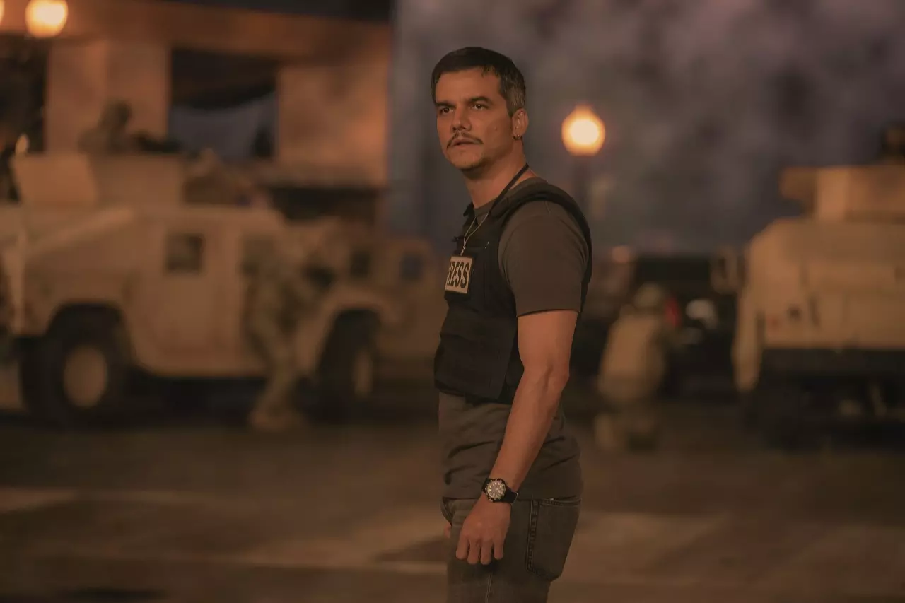 Wagner Moura e Kirsten Dunst aparecem em imagens inéditas de 'Guerra Civil'