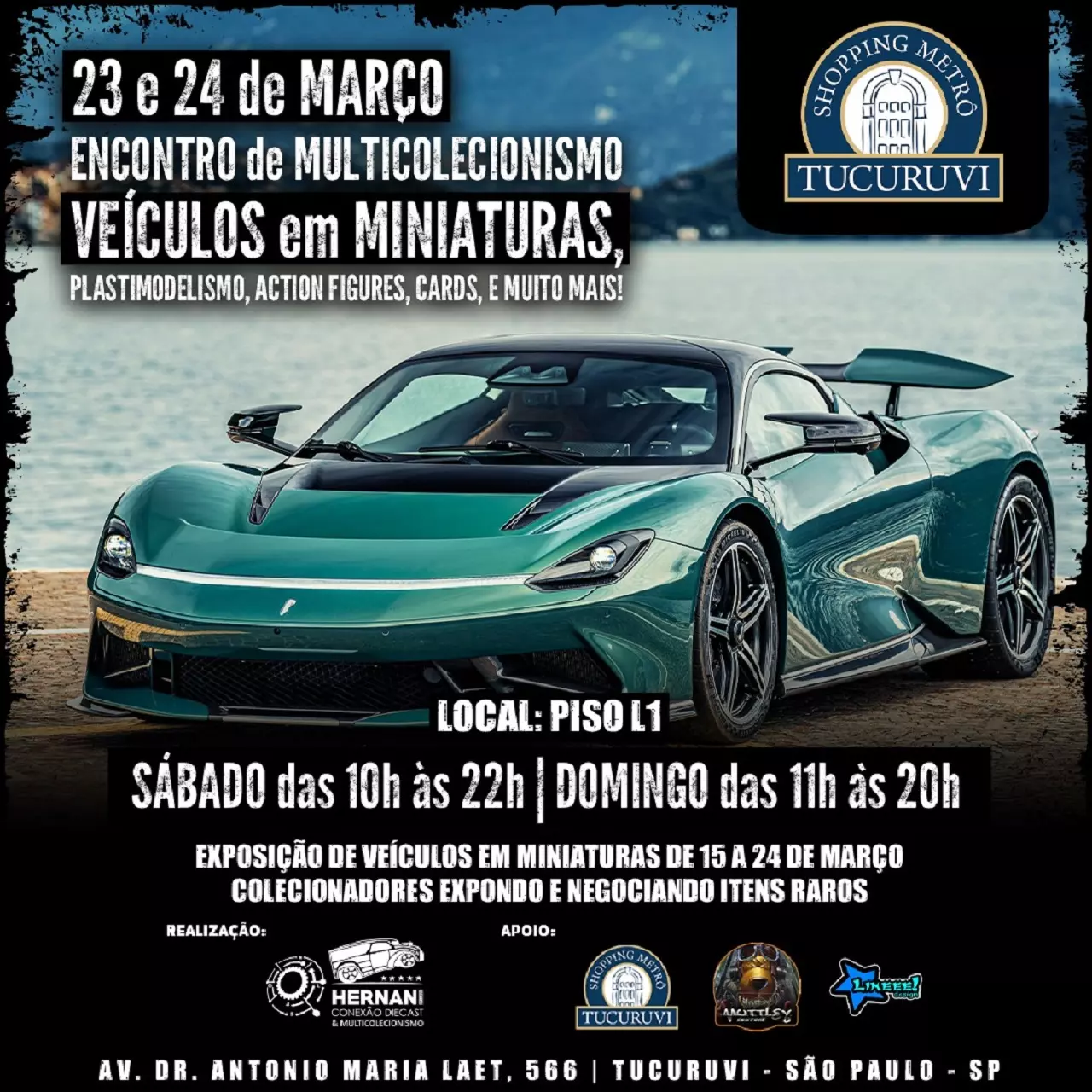 Shopping Metrô Tucuruvi promove Encontro de Colecionadores de Carros em Miniatura