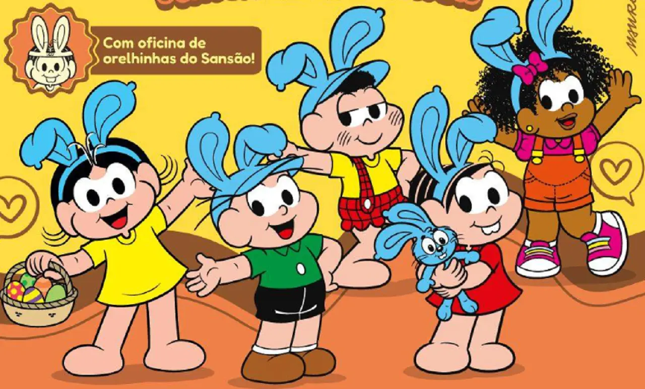 Páscoa no Parque da Mônica tem Oficina de Orelhinhas do Sansão