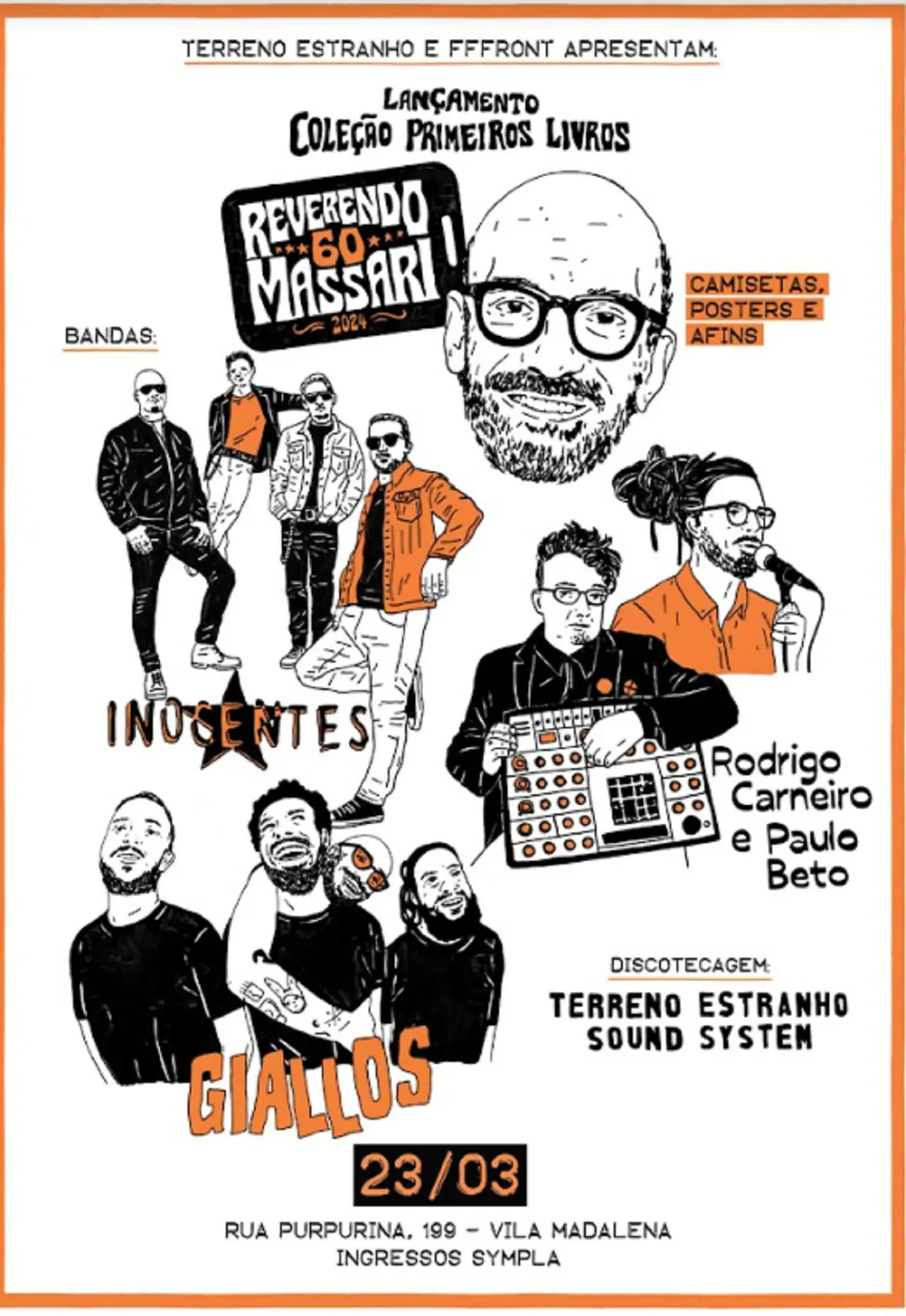 Editora Terreno Estranho promove festas em comemoração aos 60 anos do “Reverendo”