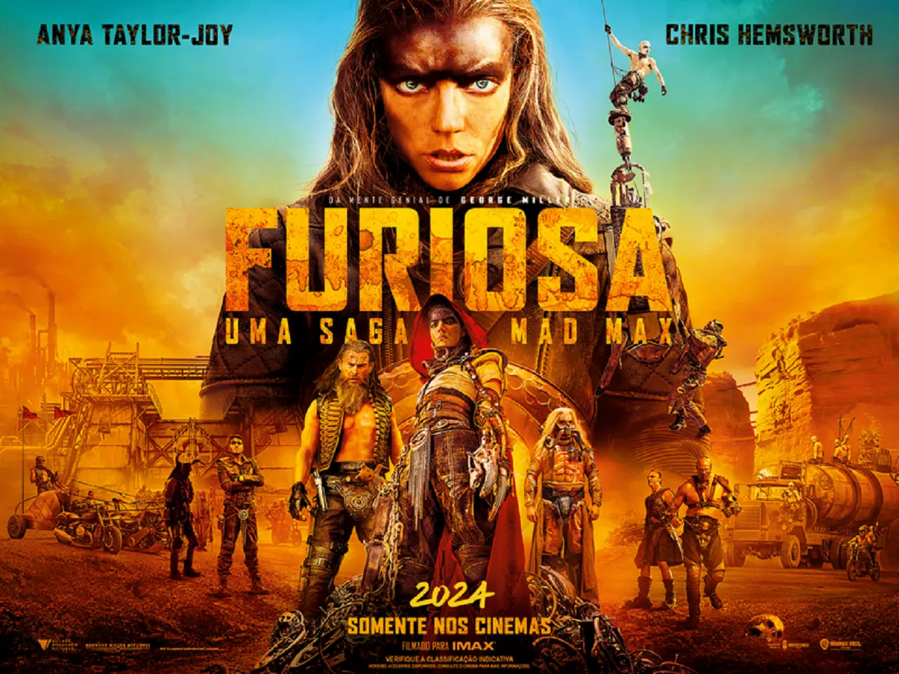 Warner Bros. divulga novo trailer de "Furiosa: Uma Saga Mad Max"
