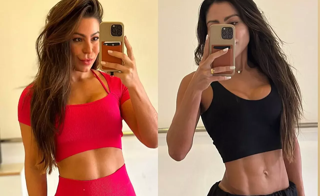 Aos 36, Andressa Ferreira, mulher de Thammy, mostra antes e depois de perder 8 kg